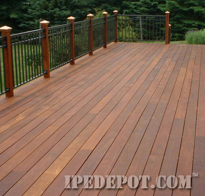 ipe deck installed with ipe clip fasteners